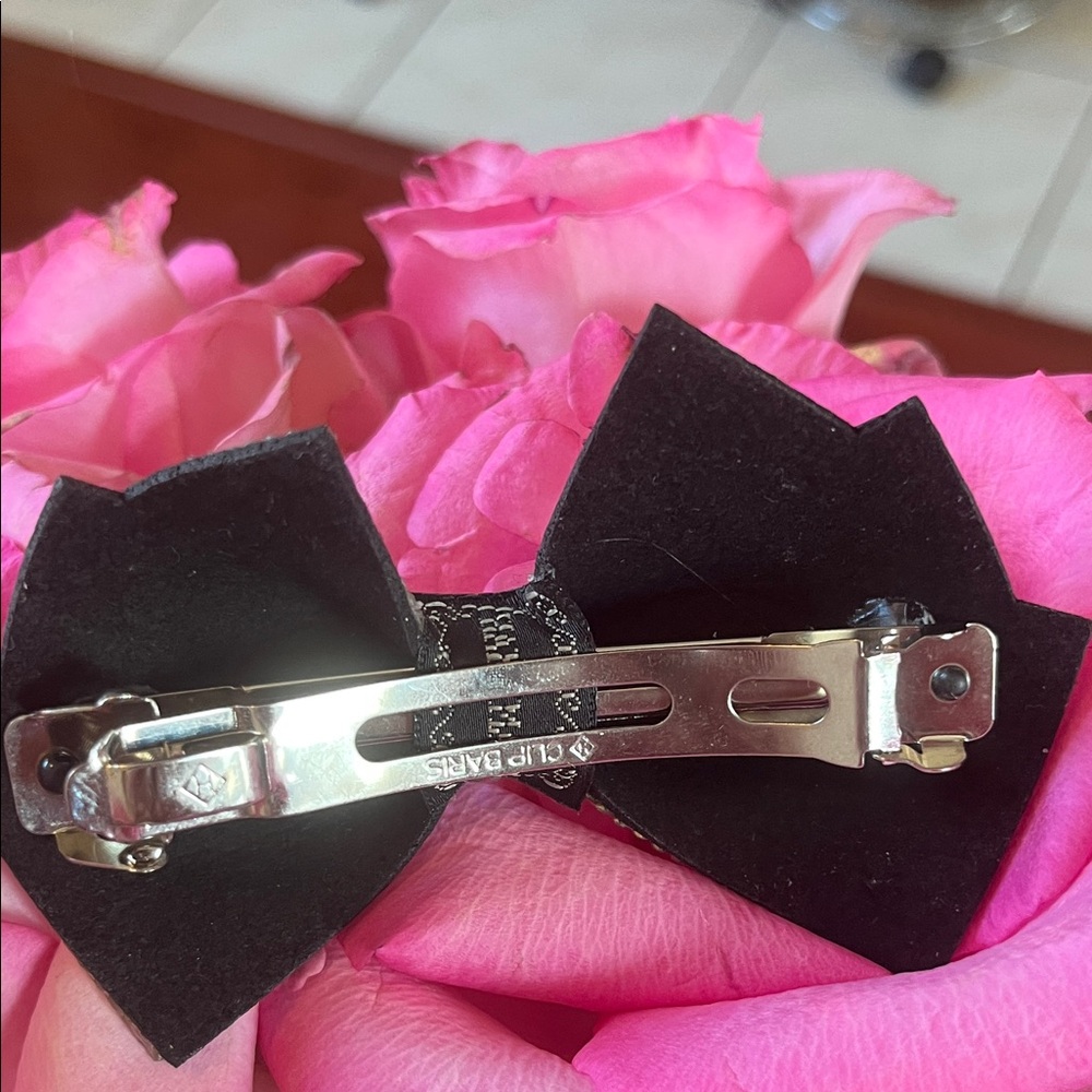 Rhinestone Bow Hair Clip - Picture 3 of 3